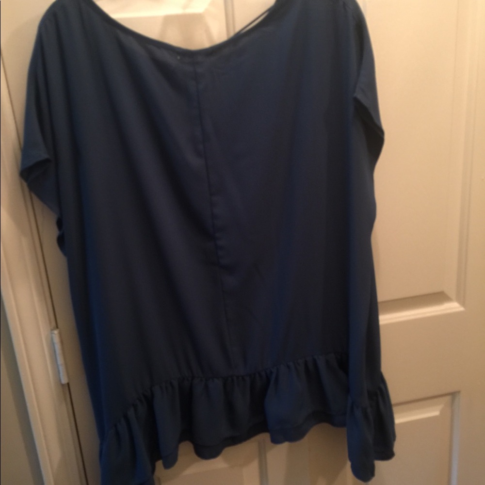 Indigo teal blouse
